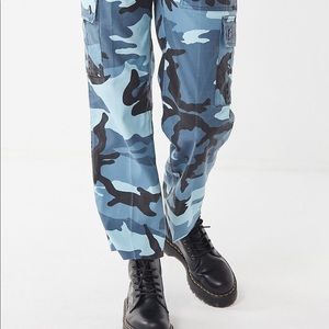 Urban Outfitters Vintage Blue Camo Pants